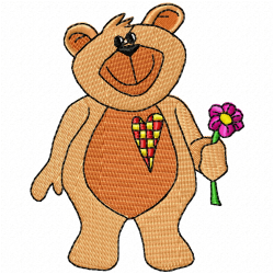 Teddy Embroidery Design 8